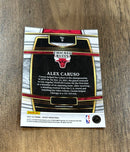 Alex Caruso 2021-22 Panini Select - Orange Flash Prizms 9 trading card image rear