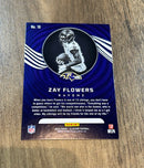 Zay Flowers 2023 Panini Illusions trading card image rear