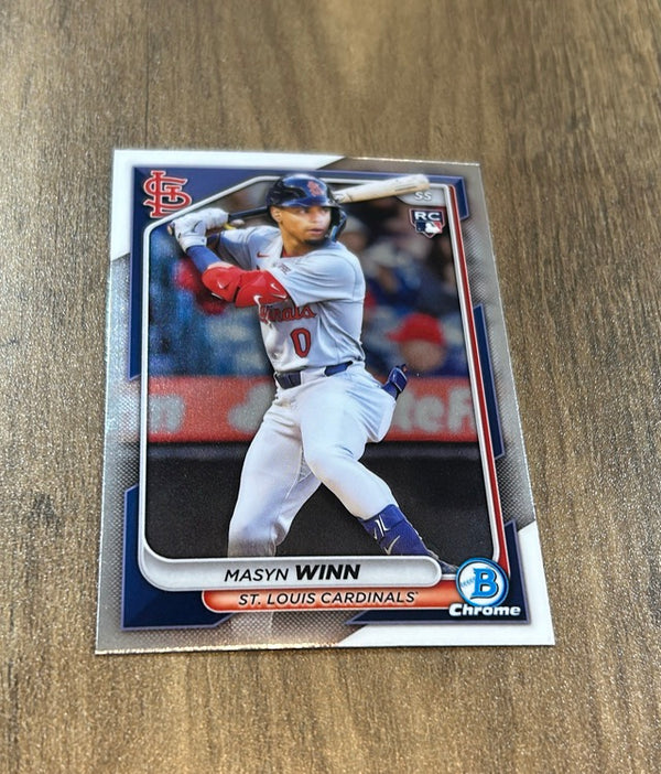 Masyn Winn 2024 Bowman Chrome trading card Bowman