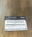 Carlos Rodon 2015 Topps Chrome Update Sparkle Refractor US324 trading card image rear