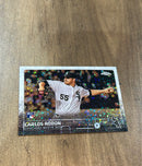Carlos Rodon 2015 Topps Chrome Update Sparkle Refractor US324 trading card image front