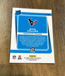 Nico Collins 2021 Optic Donruss Optic Back