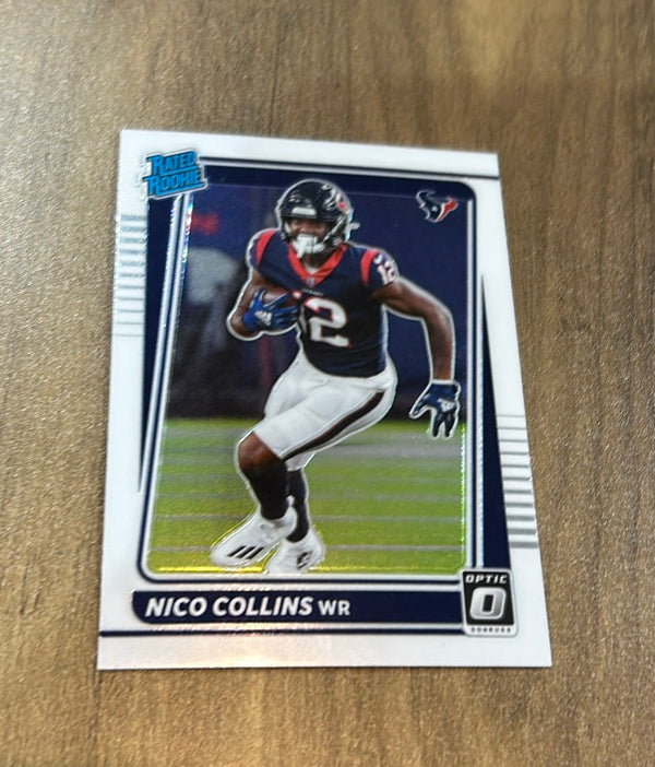 Nico Collins 2021 Optic Donruss Optic Front