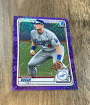 Michael Busch 2020 Bowman Chrome - Prospects Purple trading card Bowman
