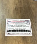 Michael Busch 2020 Bowman Draft Chrome Sky Blue BD-42 trading card image rear