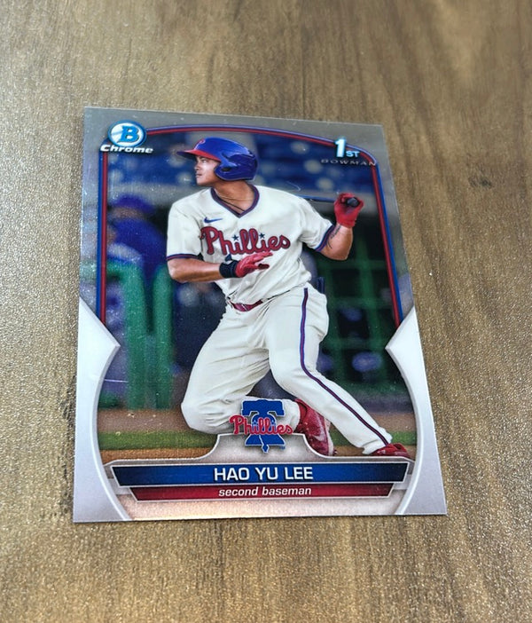 Hao Yu Lee 2023 Bowman Chrome Prospects BCP-52 trading card image front