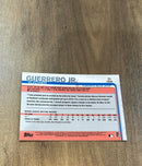 Vladimir Guerrero Jr. 2019 Topps Chrome Update 21 trading card image rear
