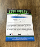Luis Matos 2024 Topps Chrome Youthquake Green Refractors YQ-25 trading card image rear