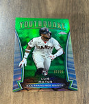 Luis Matos 2024 Topps Chrome Youthquake Green Refractors YQ-25 trading card image front