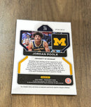 Jordan Poole 2022 Panini Prizm Draft Picks Green 28 trading card image rear