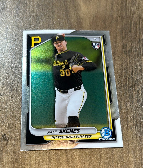 Paul Skenes Pittsburgh Pirates 2024 Bowman Chrome Trading Card