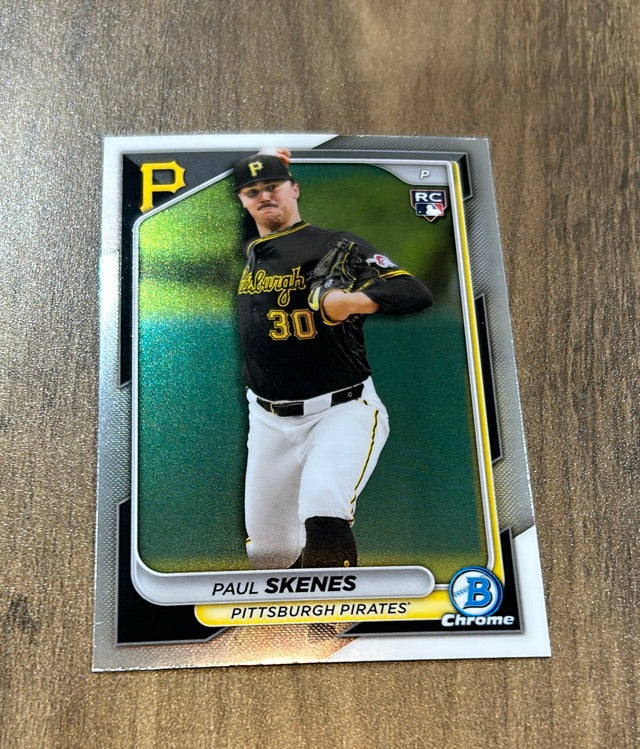 Paul Skenes Pittsburgh Pirates 2024 Bowman Chrome Trading Card