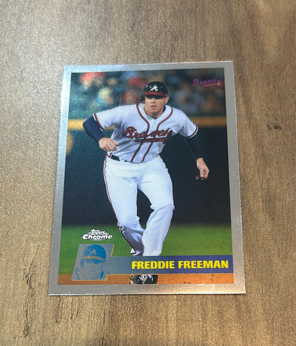 Freddie Freeman 2011 Topps Chrome - Vintage Chrome trading card Topps