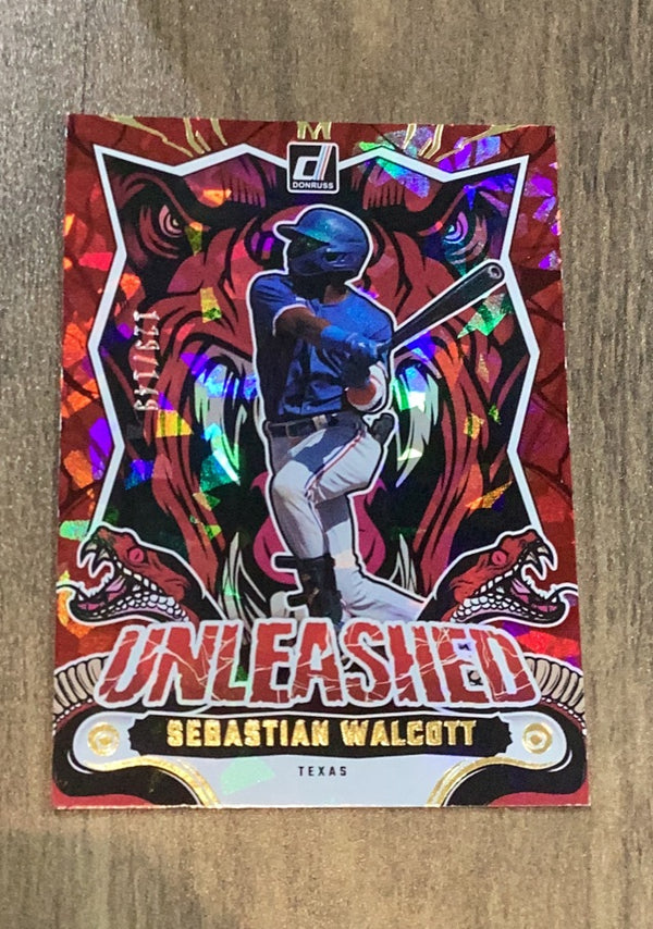 Sebastian Walcott 2024 Panini Donruss Unleashed Red Ice 10 trading card image front