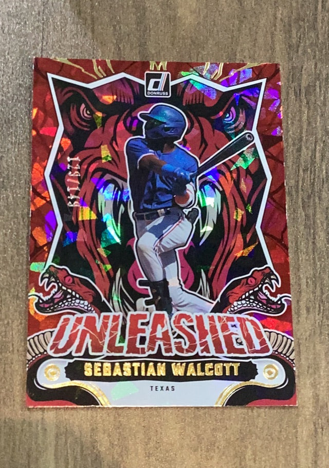 Sebastian Walcott 2024 Panini Donruss Unleashed Red Ice 10 trading card image front