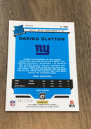 Darius Slayton 2019 Donruss Optic Blue trading card image rear