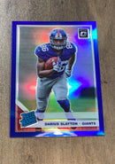 Darius Slayton 2019 Donruss Optic Blue trading card image front