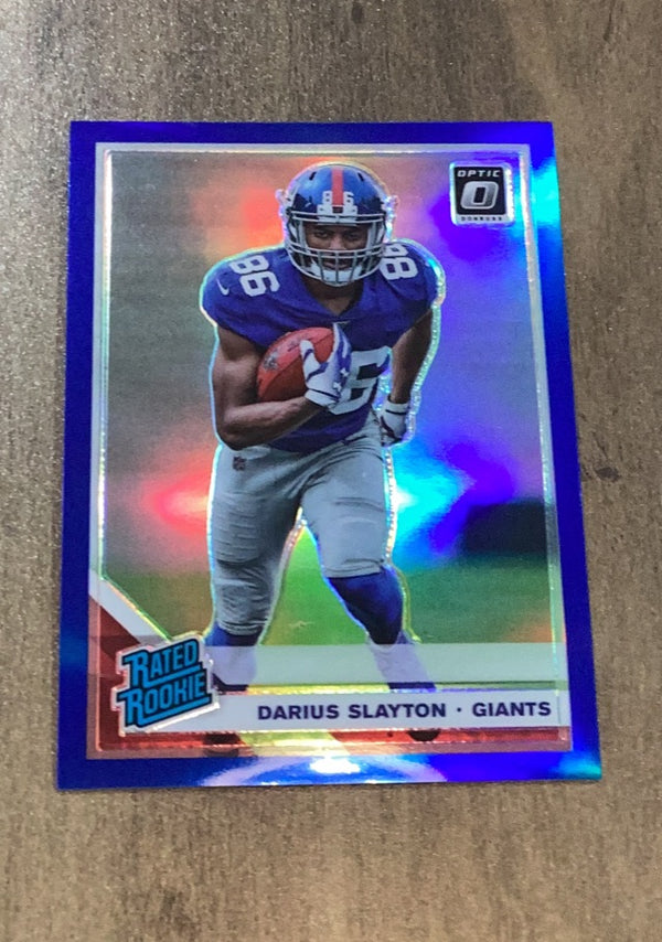 Darius Slayton 2019 Donruss Optic Blue trading card image front