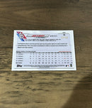 Jack Flaherty 2021 Topps Chrome Orange Wave Refractor 70 trading card image rear