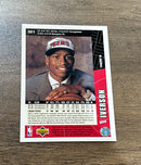 Allen Iverson 1996 Collector's Choice 301 trading card image rear