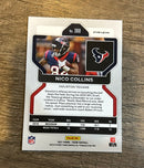 Nico Collins 2021 Panini Prizm - Red White and Blue Back