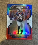 Nico Collins 2021 Panini Prizm - Red White and Blue Front