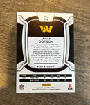 Jahan Dotson 2022 Panini Certified 114 trading card image rear