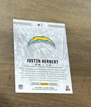 Justin Herbert 2020 Panini Illusions Retail trading card image rear