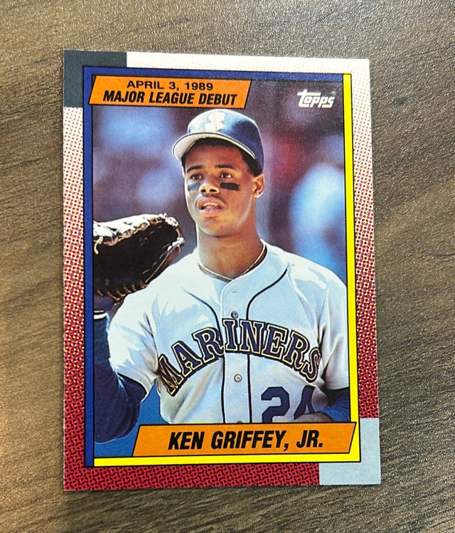 Ken Griffey  Jr. 1990 Topps Major League Debut 1989 trading card Topps
