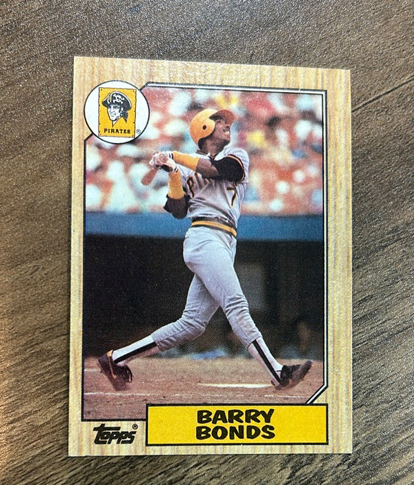 Barry Bonds 1987 Topps trading card Topps