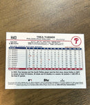 Trea Turner 2024 Topps Holiday Holiday Tree H43 trading card image rear