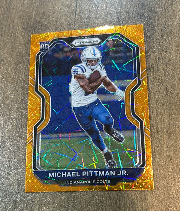 Michael Pittman Jr. 2020 Panini Prizm Orange Ice trading card image front