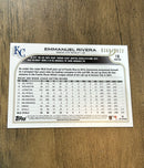 Emmanuel Rivera 2022 Topps Gold 18 trading card image rear