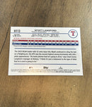 Wyatt Langford 2024 Topps Holiday H113 trading card image rear