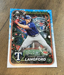 Wyatt Langford 2024 Topps Holiday H113 trading card image front