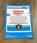 Jakorian Bennett 2023 Donruss Optic Green Velocity trading card image rear