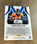 Javonte Williams 2021 Panini Rookies & Stars Rookie Rush trading card image rear