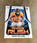 Javonte Williams 2021 Panini Rookies & Stars Rookie Rush trading card image front