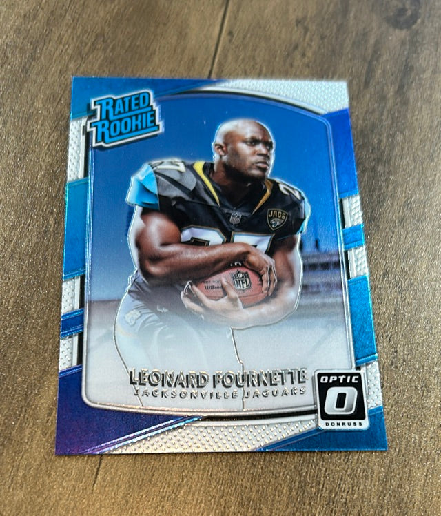 Leonard Fournette 2017 Donruss Optic trading card image front