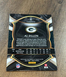 AJ Dillon 2020 Panini Select trading card image rear