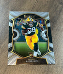 AJ Dillon 2020 Panini Select trading card image front