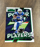 Jonathan Taylor 2022 Panini Contenders Power Players Emerald trading card image front