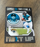 Travis Etienne Jr. 2021 Panini Playbook - Next Up NXT-TET trading card image front