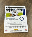 Jonathan Taylor 2020 Panini Chronicles Prestige Rookies Update trading card image rear