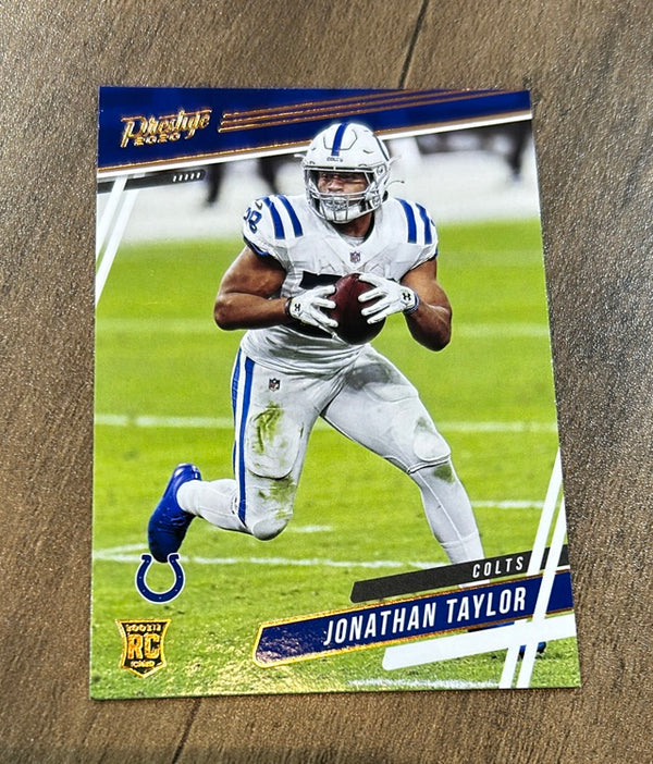 Jonathan Taylor 2020 Panini Chronicles Prestige Rookies Update trading card image front