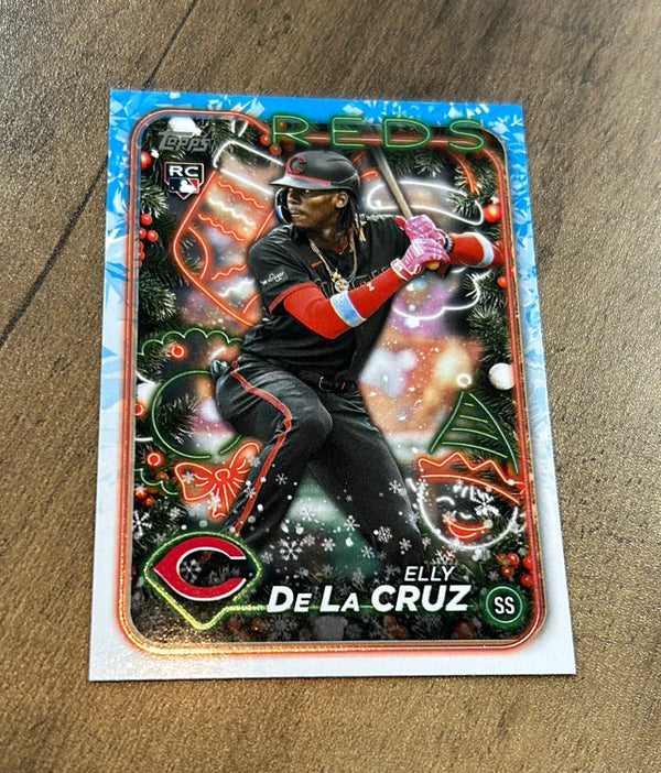 Elly De La Cruz 2024 Topps Holiday trading card Topps