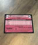 Wyatt Langford 2024 Topps Update 1989 Anniversary 89US-36 trading card image rear