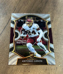 Antonio Gibson 2020 Panini Select trading card image front