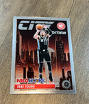 Trae Young 2023-24 Hoops Premium Stock City Edition Premium 28 trading card image front