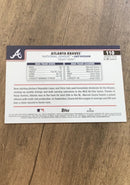 Atlanta Braves 2025 Topps - Rainbow Foil 110 trading card image rear